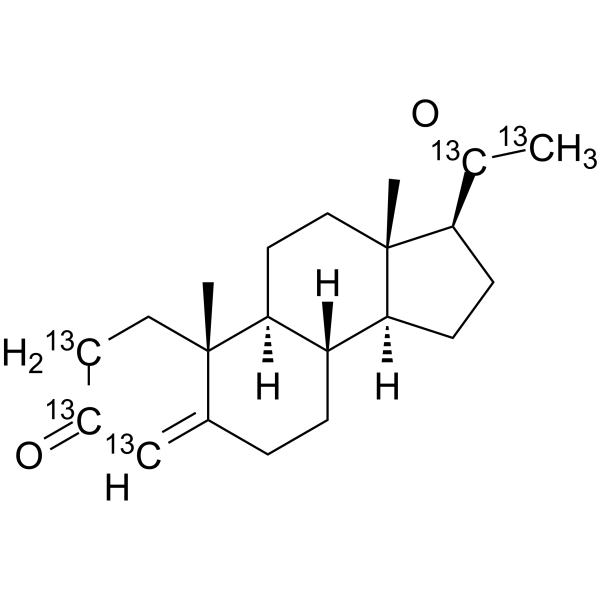 Progesterone-13C5(Synonyms: Pregn-4-ene-3,20-dione-13C5)