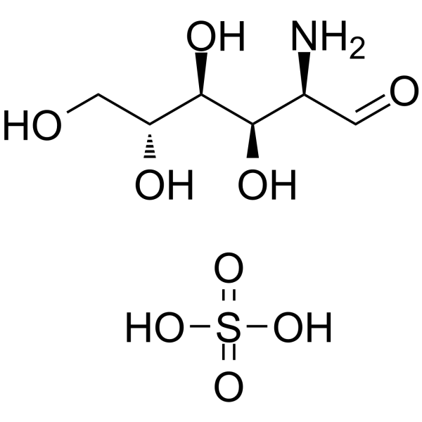 Glucosamine sulfate(Synonyms: 硫酸氨基葡萄糖; D-Glucosamine sulfate)