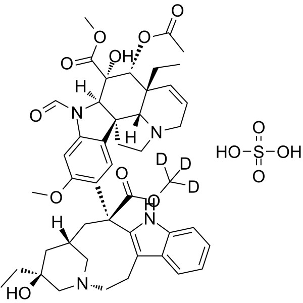 Vincristine-d3-ester sulfate(Synonyms: Leurocristine-d3-ester sulfate; NSC-67574-d3-ester sulfate; 22-Oxovincaleukoblastine-d3-ester sulfate)