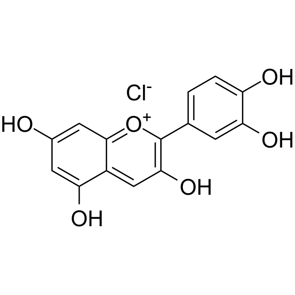 Cyanidin Chloride(Synonyms: 氯化花青素; IdB 1027)