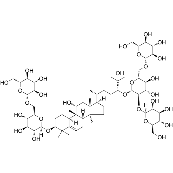 Mogroside V Chemical Structure Mogroside V(Synonyms: 罗汉果苷 V;罗汉果甜苷 V;罗汉果甙 V;罗汉果甜甙 V)