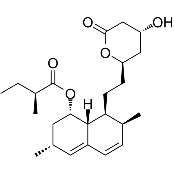 Lovastatin Chemical Structure Lovastatin(Synonyms: 洛伐他汀; Mevinolin)