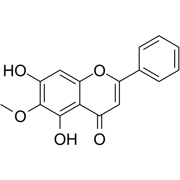 Oroxylin A Chemical Structure Oroxylin A(Synonyms: 千层纸素A; Baicalein 6-methyl ether; 6-Methoxybaicalein)