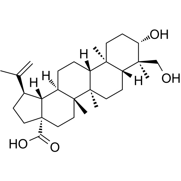 23-Hydroxybetulinic acid Chemical Structure 23-Hydroxybetulinic acid(Synonyms: Anemosapogenin)