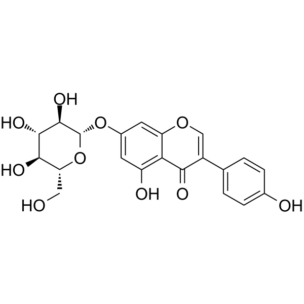Genistin(Synonyms: 染料木苷; Genistine;  Genistoside;  Genistein 7-O-β-D-glucopyranoside)