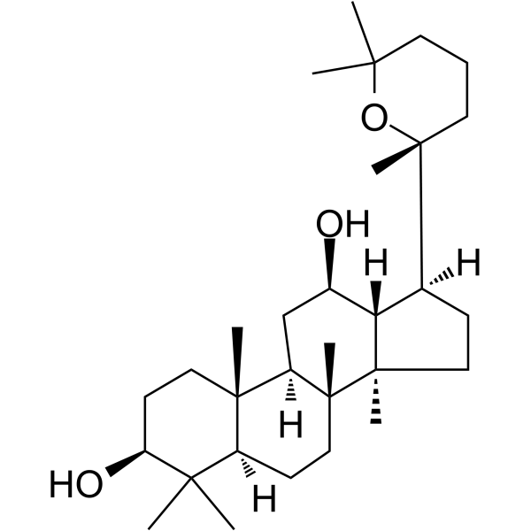Panaxadiol Chemical Structure Panaxadiol(Synonyms: 人参二醇; 20(R)-Panaxadiol)