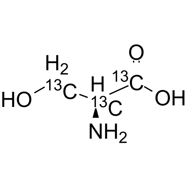 L-Serine-13C3 Chemical Structure L-Serine-13C3(Synonyms: (-)-Serine-13C3; (S)-Serine-13C3)