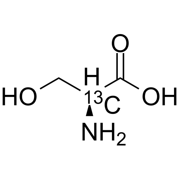 L-Serine-2-13C Chemical Structure L-Serine-2-13C(Synonyms: (-)-Serine-2-13C; (S)-Serine-2-13C)