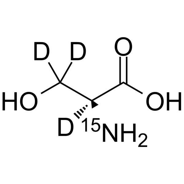L-Serine-15N,d3 Chemical Structure L-Serine-15N,d3(Synonyms: (-)-Serine-15N,d3; (S)-Serine-15N,d3)