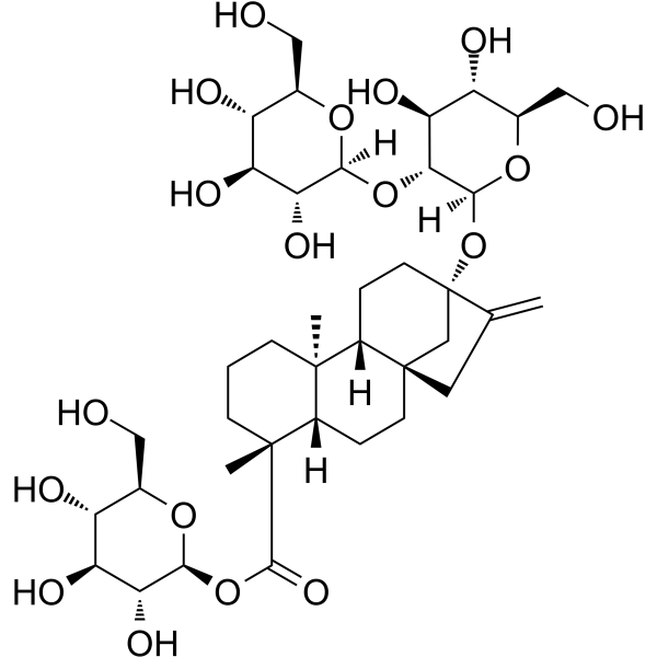 Stevioside Chemical Structure Stevioside(Synonyms: 甜菊苷)