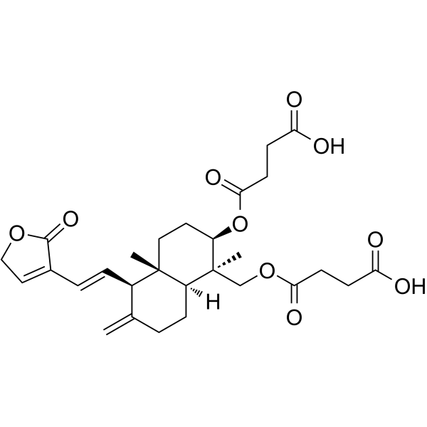 Dehydroandrographolide succinate(Synonyms: 脱水穿心莲内酯琥珀酸半酯)
