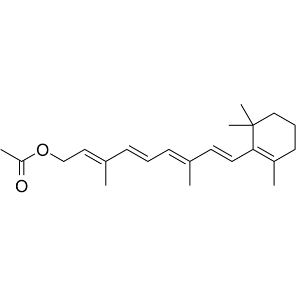 Retinyl acetate(Synonyms: 视黄醇乙酸酯; Retinol acetate;  Vitamin A acetate)