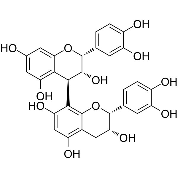 Procyanidin B2 Chemical Structure Procyanidin B2(Synonyms: 原花青素 B2; Proanthocyanidin B2)