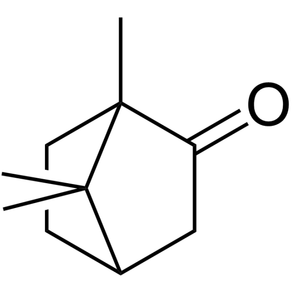 Camphor Chemical Structure Camphor(Synonyms: 樟脑; (±)-Camphor)