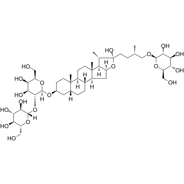 Timosaponin BII Chemical Structure Timosaponin BII(Synonyms: Prototimosaponin A III)