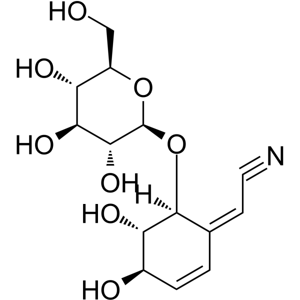 Lithospermoside Chemical Structure Lithospermoside(Synonyms: 紫草氰苷; Griffonin)