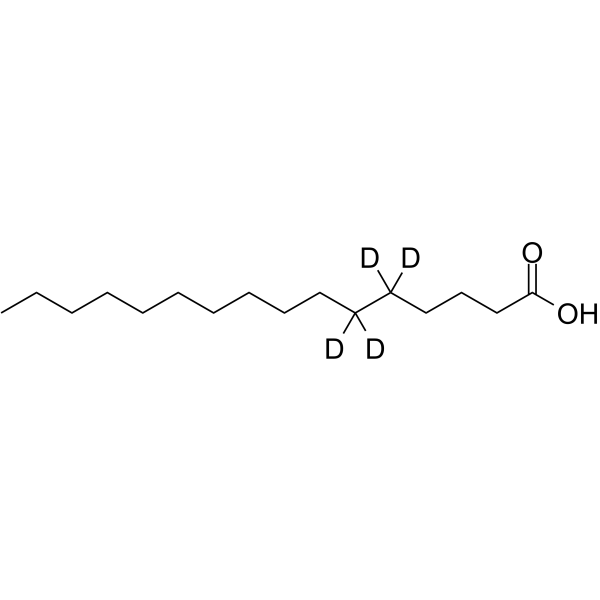 Palmitic acid-d4-1 Chemical Structure Palmitic acid-d4-1