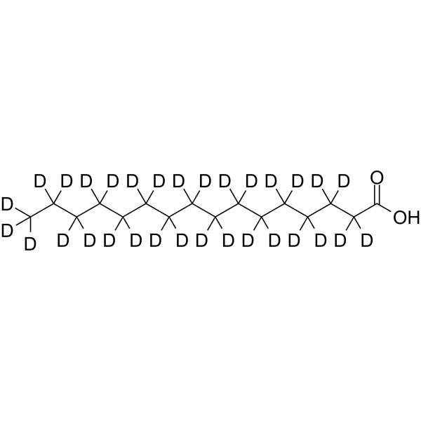 Palmitic acid-d31 Chemical Structure Palmitic acid-d31(Synonyms: 棕榈酸 d31)
