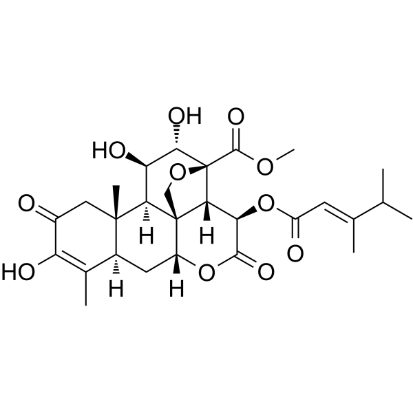 Bruceantin(Synonyms: 鸦胆亭; (-)-Bruceantin;  NCI165563;  NSC165563)