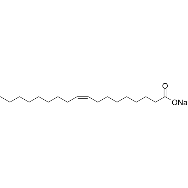 Sodium oleate(Synonyms: Oleic acid sodium; 9-cis-Octadecenoic acid sodium; 9Z-Octadecenoic acid sodium)