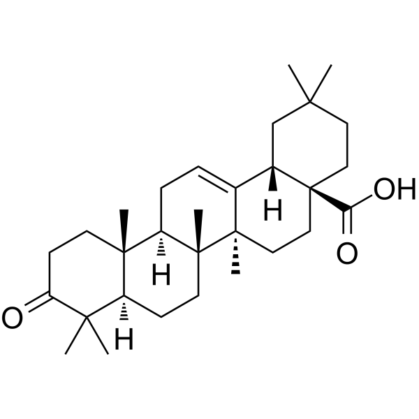Oleanonic acid Chemical Structure Oleanonic acid(Synonyms: 3-Oxooleanolic acid)