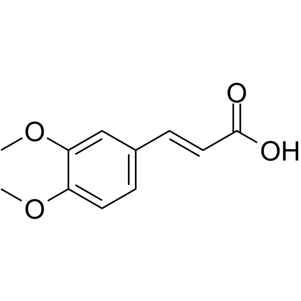 3,4-Dimethoxycinnamic acid Chemical Structure 3,4-Dimethoxycinnamic acid(Synonyms: O-Methylferulic acid)