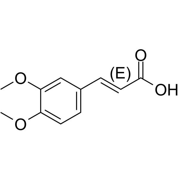 (E)-3,4-Dimethoxycinnamic acid(Synonyms: (E)-3,4-二甲氧基肉桂酸; (E)-O-Methylferulic acid)