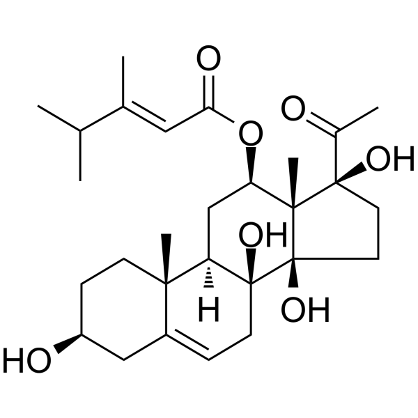 Caudatin Chemical Structure Caudatin(Synonyms: 告达亭苷元)