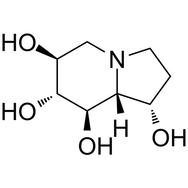Castanospermine(Synonyms: 亚胺糖栗树精胺)