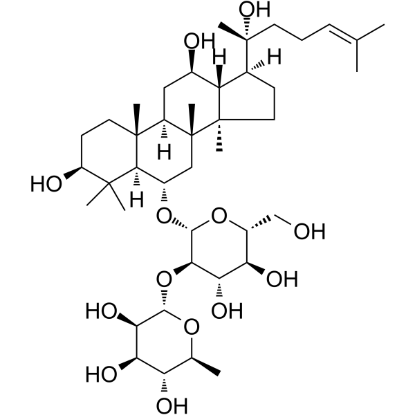 20(R)-Ginsenoside Rg2 Chemical Structure 20(R)-Ginsenoside Rg2(Synonyms: 20(R)-人参皂苷 Rg2)