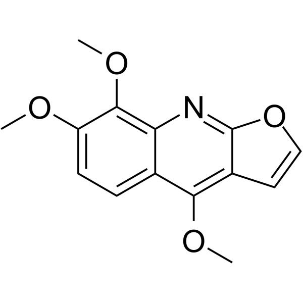 Skimmianine Chemical Structure Skimmianine(Synonyms: 茵芋碱)