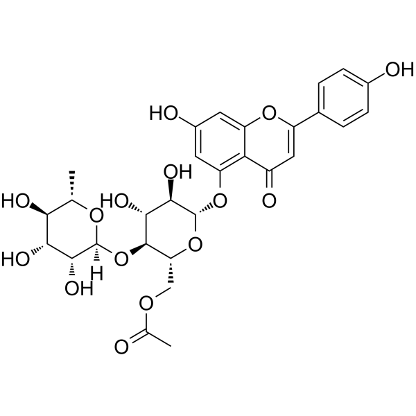 Camellianin A Chemical Structure Camellianin A(Synonyms: 山茶黄酮苷 A)