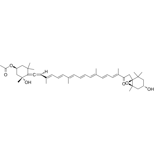 Fucoxanthin(Synonyms: 岩藻黄质; all-trans-Fucoxanthin)