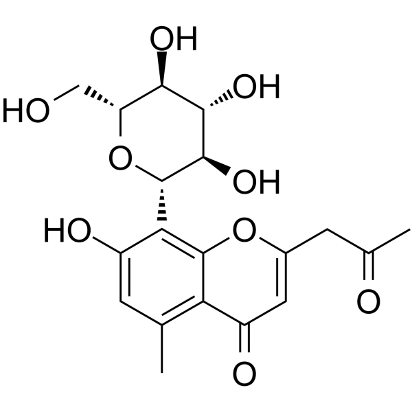Aloesin Chemical Structure Aloesin(Synonyms: 芦荟苦素; Aloeresin)