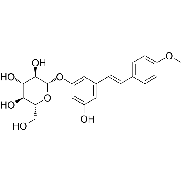 Desoxyrhaponticin Chemical Structure Desoxyrhaponticin(Synonyms: 脱氧土大黄苷)