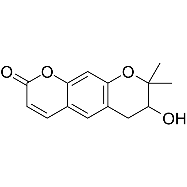 (±)-Decursinol Chemical Structure (±)-Decursinol