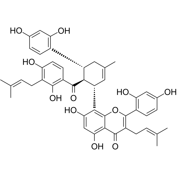 Kuwanon H(Synonyms: 桑皮酮 H；桑黄酮 H)