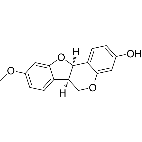 Medicarpin Chemical Structure Medicarpin(Synonyms: 美迪紫檀素)