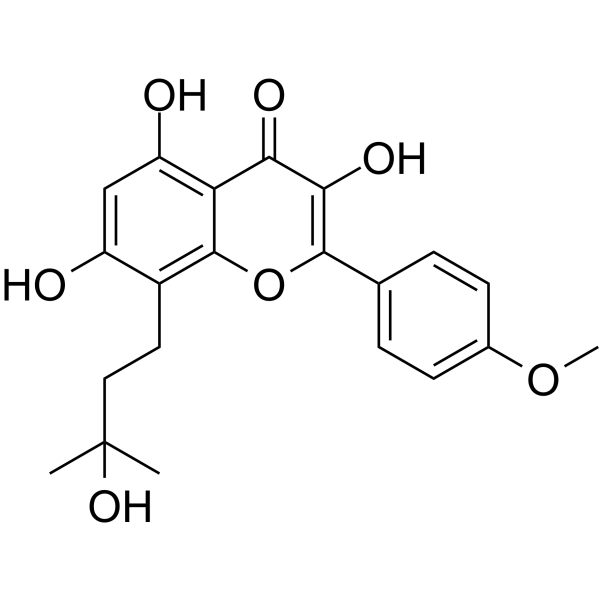 Wushanicaritin Chemical Structure Wushanicaritin(Synonyms: 巫山淫羊藿素)