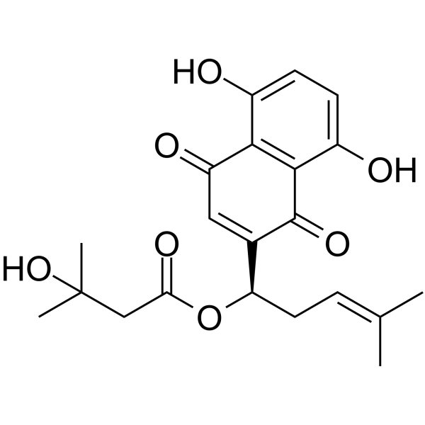 β-Hydroxyisovalerylshikonin(Synonyms: β-羟基异戊酰基紫草素)