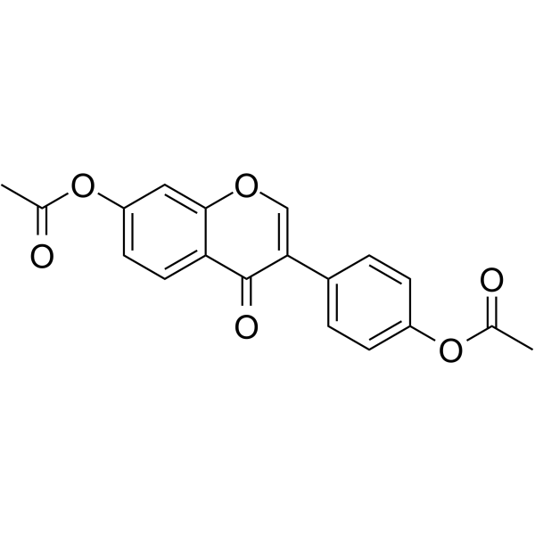 Daidzein diacetate Chemical Structure Daidzein diacetate