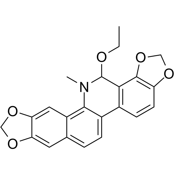 Ethoxysanguinarine Chemical Structure Ethoxysanguinarine(Synonyms: 乙氧基血根碱)