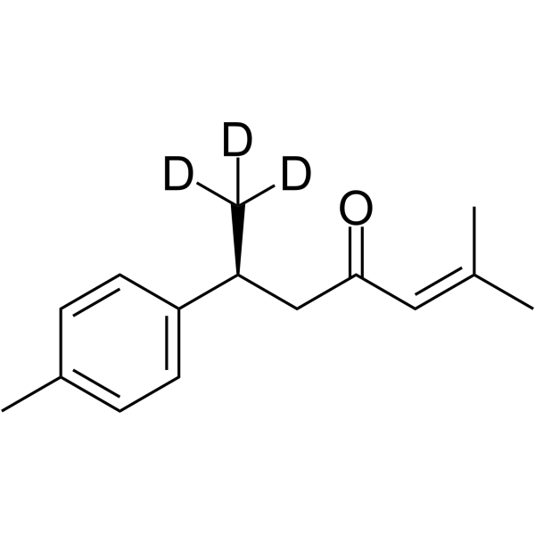 ar-Turmerone-d3 Chemical Structure ar-Turmerone-d3(Synonyms: (+)-ar-Turmerone-d3)