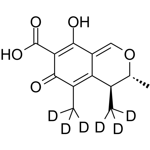 Citrinin-d6 Chemical Structure Citrinin-d6(Synonyms: 桔霉素 d6)