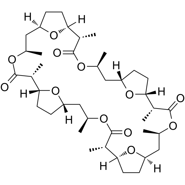 Nonactin(Synonyms: 无活菌素; Ammonium ionophore I)