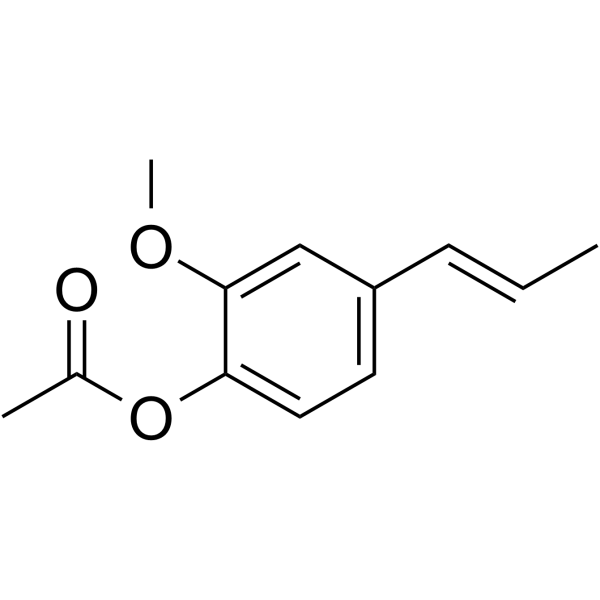 Isoeugenol acetate(Synonyms: 乙酸异丁香酚酯; Acetyl isoeugenol)