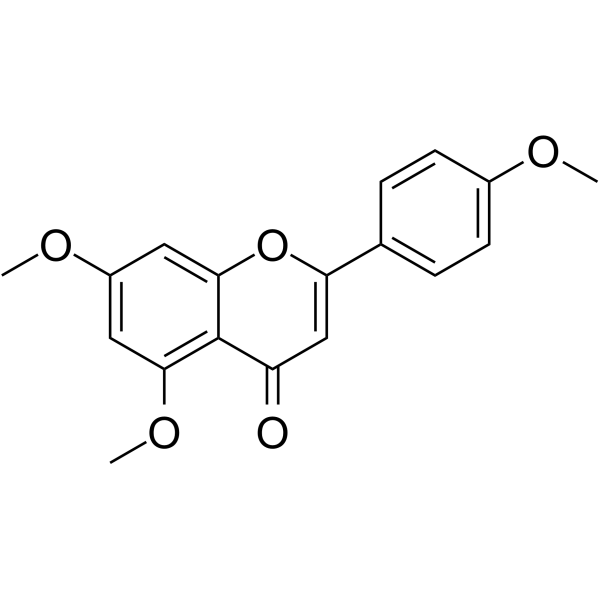 5,7,4'-Trimethoxyflavone Chemical Structure 5,7,4