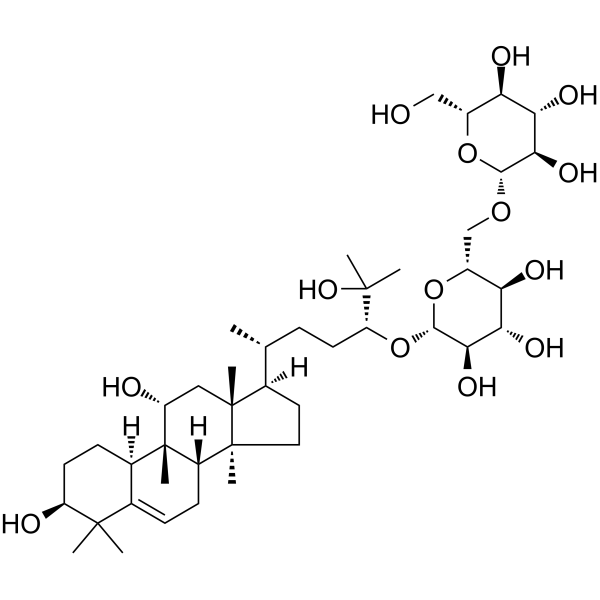 Mogroside IIA1 Chemical Structure Mogroside IIA1(Synonyms: 罗汉果苷 IIA1;罗汉果甜苷 IIA1;罗汉果甙 IIA1;罗汉果甜甙 IIA1)