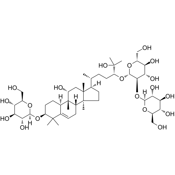 Mogroside III-E Chemical Structure Mogroside III-E(Synonyms: 罗汉果苷 III-E;罗汉果甜苷 III-E;罗汉果甙 III-E;罗汉果甜甙 III-E)