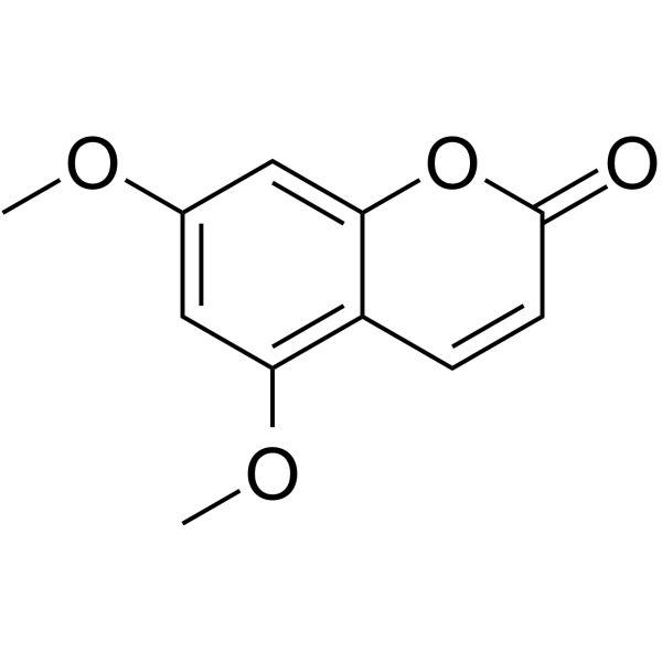 Citropten(Synonyms: 5,7-二甲氧基香豆素; 5,7-Dimethoxycoumarin;  Limettin)